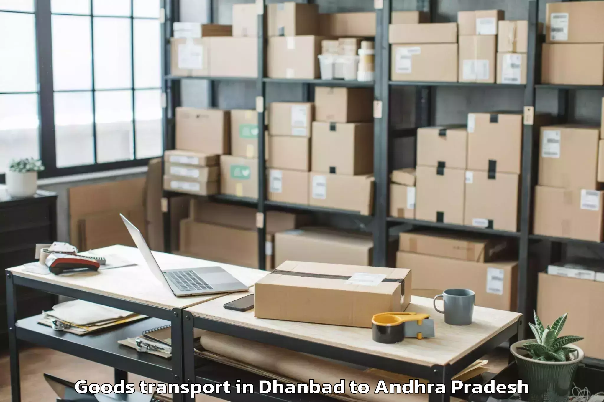 Book Dhanbad to Yellamanchili Goods Transport Online